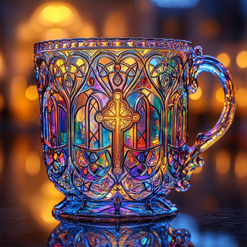 Colorful Cross Church Cup – Inspiring Christian Gift