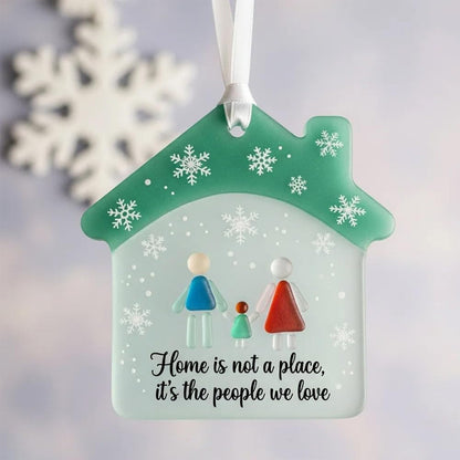 Christmas Friendship Sea Glass Decoration