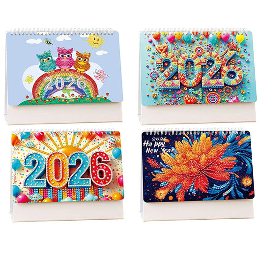 🗓️2026 DIY Special Shape Desktop Diamond Standing Calendar🎁Buy 2 Free Shipping