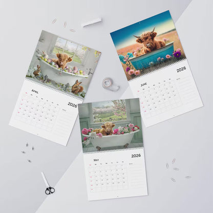 2026 Highland Cow Calendar