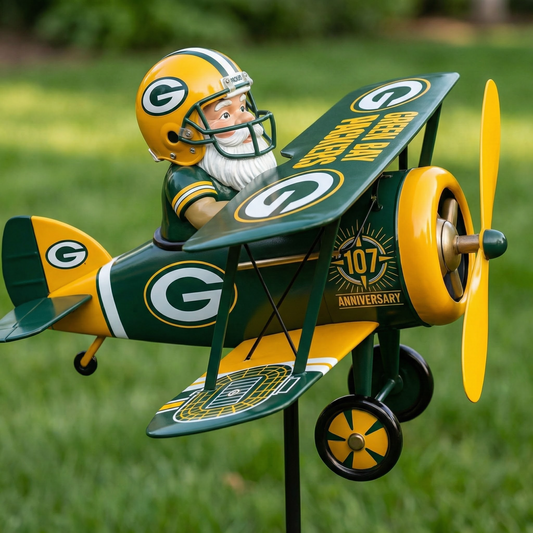 Green Bay Packers 107th Anniversary Commemorative Garden Windmill