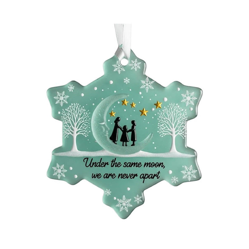 Christmas Friendship Sea Glass Decoration